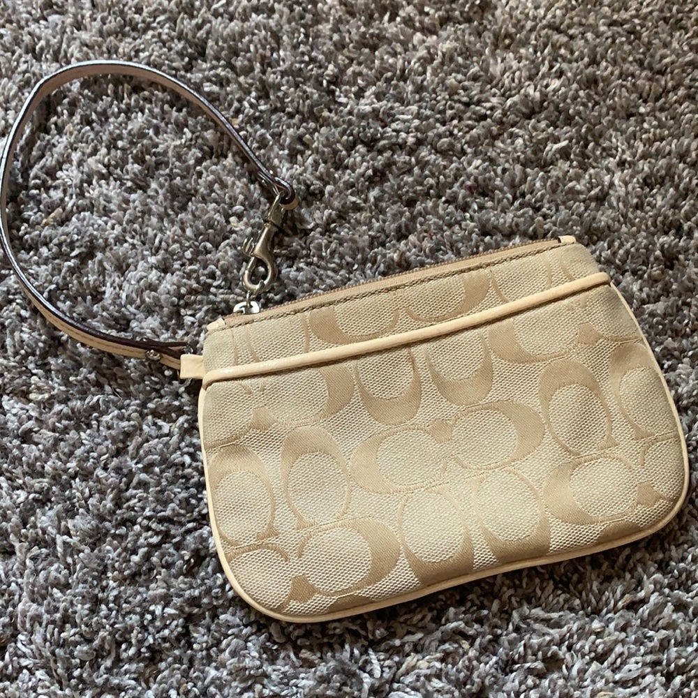 Small Coach coach wristlet